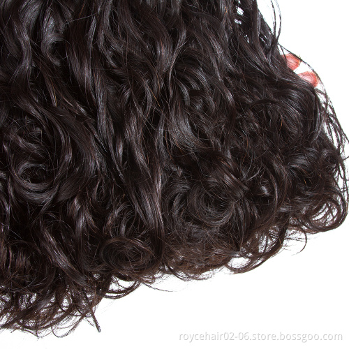 Cheap Wholesale Mongolian Vrigin Remy Human Hair Weave Water Wave 4 Bundles with 5x5 6x6 7x7 Lace Closure